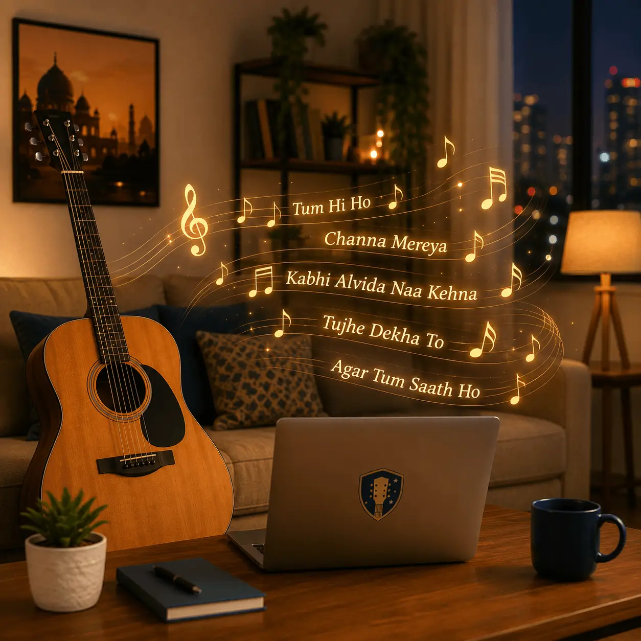 Blog thumbnail: 15 Best Bollywood Songs to Learn on Guitar for Beginners